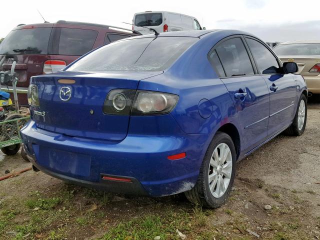 JM1BK323971633158 - 2007 MAZDA 3 S BLUE photo 4