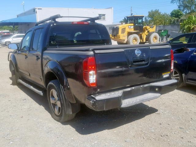 1N6AD07U07C452067 - 2007 NISSAN FRONTIER C BLACK photo 3