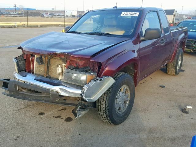 1GTDT19E088177092 - 2008 GMC CANYON BURGUNDY photo 2