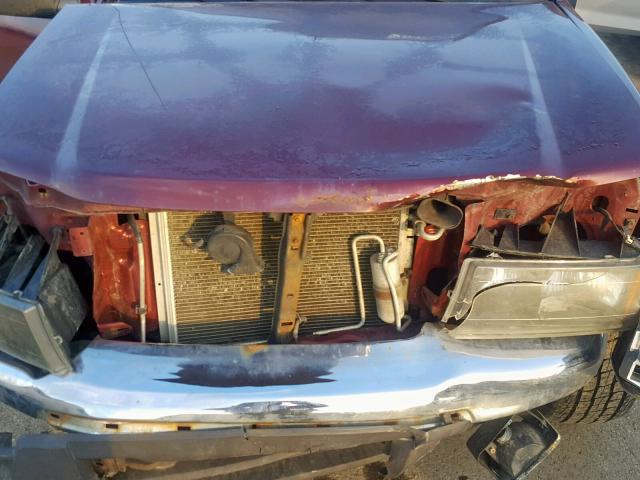 1GTDT19E088177092 - 2008 GMC CANYON BURGUNDY photo 7