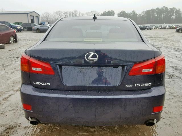 JTHCK262X85026873 - 2008 LEXUS IS 250 BLUE photo 9