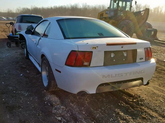 1FAFP42X03F368712 - 2003 FORD MUSTANG GT WHITE photo 3