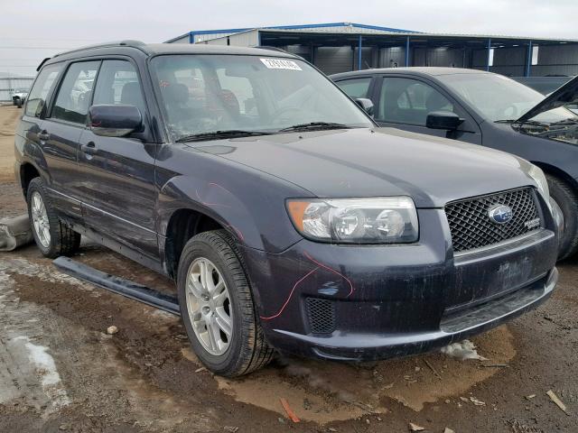 JF1SG66678G721069 - 2008 SUBARU FORESTER S GRAY photo 1