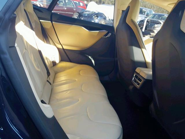 5YJSA1DP9DFP17619 - 2013 TESLA MODEL S Niebieski zdjęcie 6