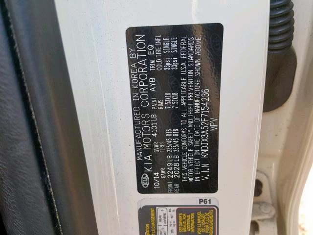 KNDJX3A52F7154236 - 2015 KIA SOUL ! Krem foto 10