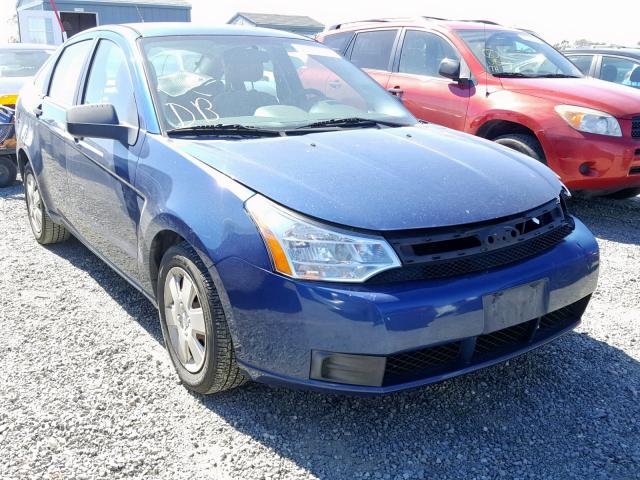 1FAHP34N18W180478 - 2008 FORD FOCUS S/SE BLUE photo 1