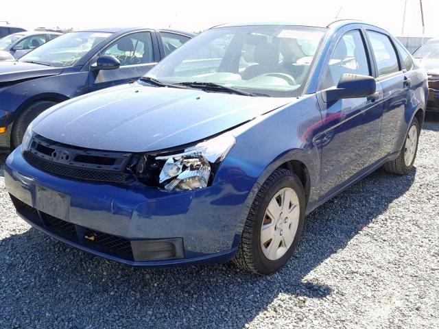 1FAHP34N18W180478 - 2008 FORD FOCUS S/SE BLUE photo 2