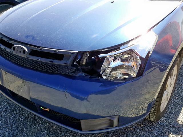 1FAHP34N18W180478 - 2008 FORD FOCUS S/SE BLUE photo 9