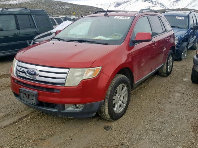 2FMDK38C77BA91462 - 2007 FORD EDGE SEL BURGUNDY photo 2