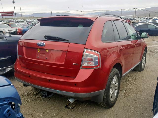 2FMDK38C77BA91462 - 2007 FORD EDGE SEL BURGUNDY photo 4