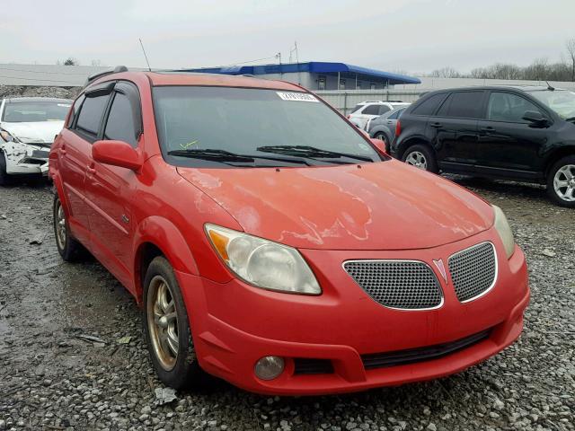 5Y2SL63805Z418145 - 2005 PONTIAC VIBE RED photo 1