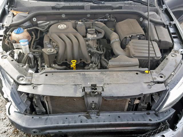 3VW2K7AJ8FM421969 - 2015 VOLKSWAGEN JETTA BASE GRAY photo 7