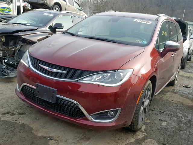 2C4RC1GG1KR526444 - 2019 CHRYSLER PACIFICA L BURGUNDY photo 2