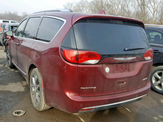 2C4RC1GG1KR526444 - 2019 CHRYSLER PACIFICA L BURGUNDY photo 3