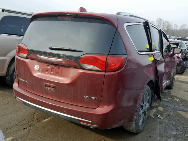 2C4RC1GG1KR526444 - 2019 CHRYSLER PACIFICA L BURGUNDY photo 4