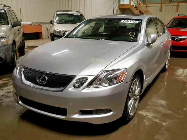 JTHBC96S775009688 - 2007 LEXUS GS 450H SILVER photo 2