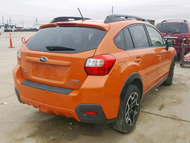 JF2GPACC8D2900680 - 2013 SUBARU XV CROSSTR ORANGE photo 4