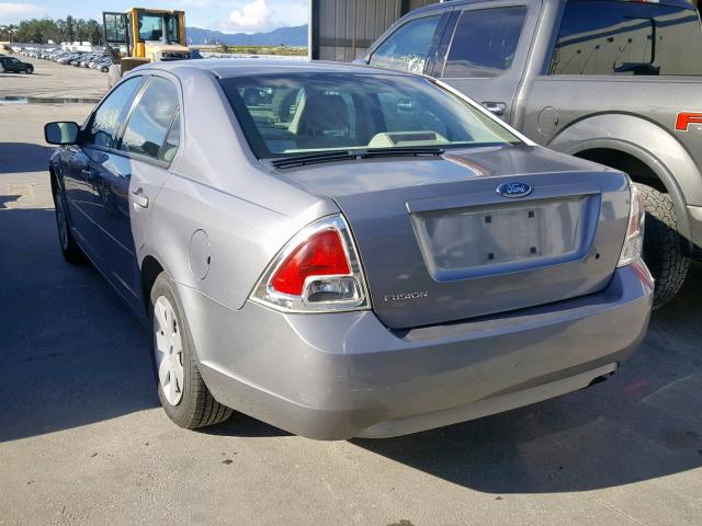 3FAFP06Z76R144798 - 2006 FORD FUSION S GRAY photo 3