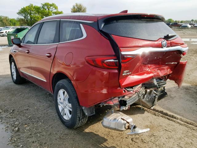 5GAERBKW4JJ140879 - 2018 BUICK ENCLAVE ES RED photo 3