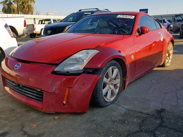 JN1AZ34E83T019029 - 2003 NISSAN 350Z COUPE RED photo 9