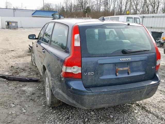 YV1MW390272310924 - 2007 VOLVO V50 2.4I BLUE photo 3