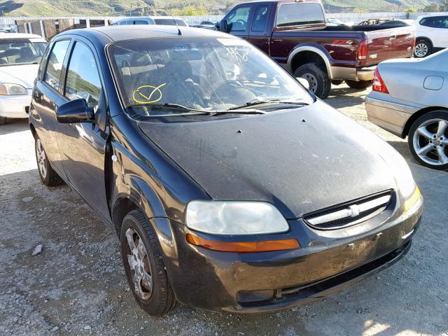 KL1TD66686B557775 - 2006 CHEVROLET AVEO BASE შავი ფოტო 1