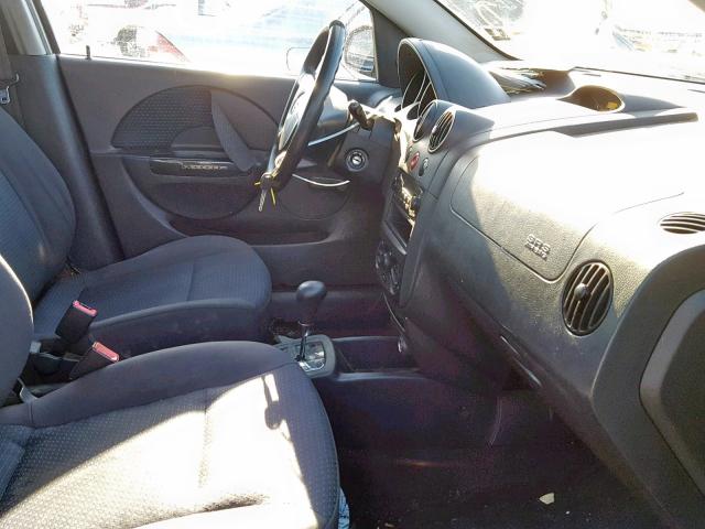 KL1TD66686B557775 - 2006 CHEVROLET AVEO BASE შავი ფოტო 5