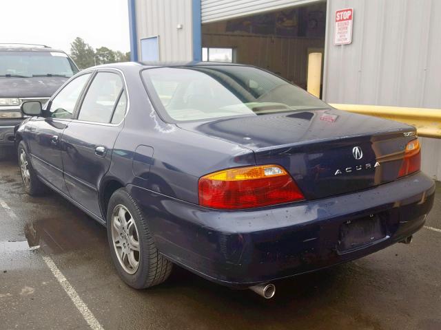 19UUA5677YA051311 - 2000 ACURA 3.2TL BLUE photo 3