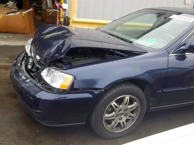 19UUA5677YA051311 - 2000 ACURA 3.2TL BLUE photo 9