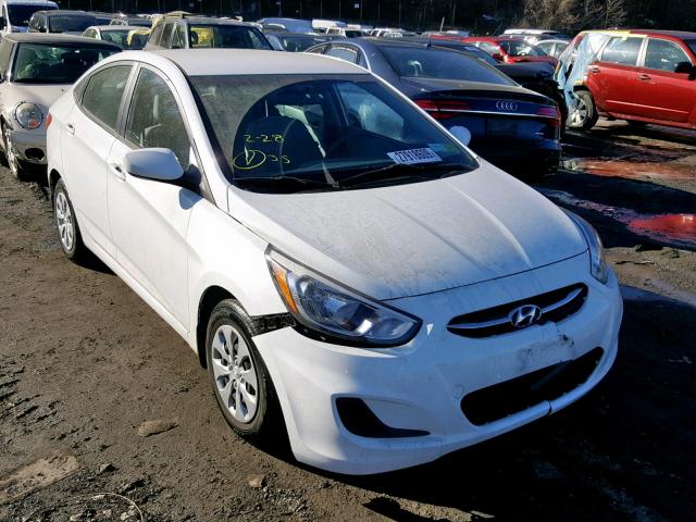 KMHCT4AE3GU081595 - 2016 HYUNDAI ACCENT SE WHITE photo 1