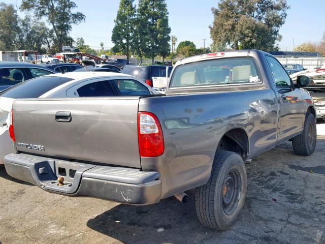 5TBJU32126S466284 - 2006 TOYOTA TUNDRA GRAY photo 4