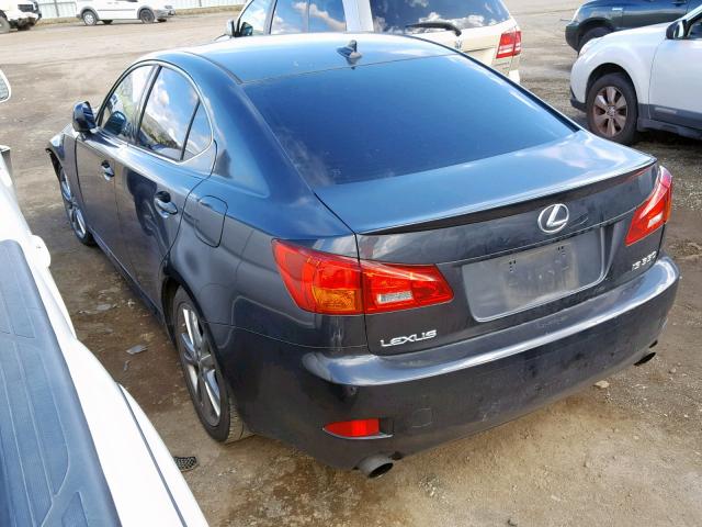 JTHBE262682016054 - 2008 LEXUS IS 350 GRAY photo 3