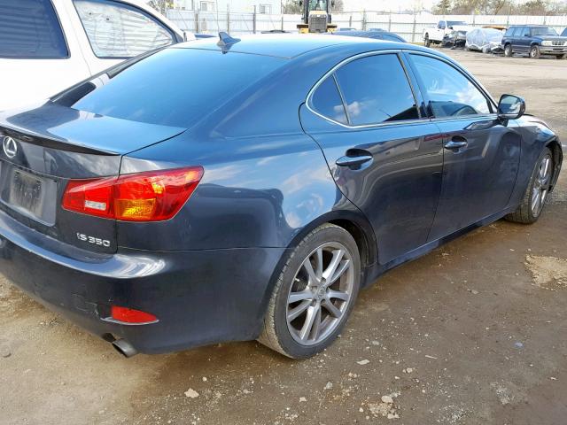 JTHBE262682016054 - 2008 LEXUS IS 350 GRAY photo 4