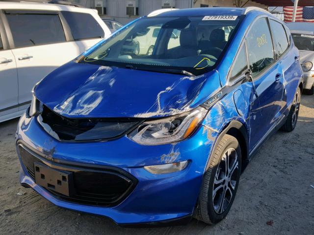 1G1FX6S07H4132871 - 2017 CHEVROLET BOLT EV PR BLUE photo 2