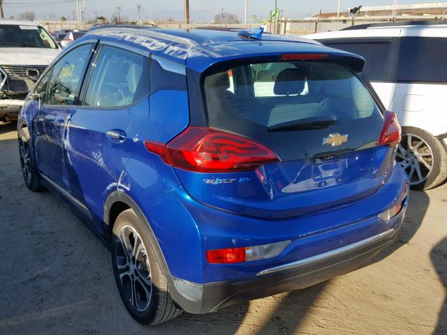 1G1FX6S07H4132871 - 2017 CHEVROLET BOLT EV PR BLUE photo 3