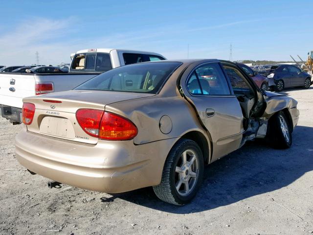 1G3NF52E54C132590 - 2004 OLDSMOBILE ALERO GLS GOLD photo 4