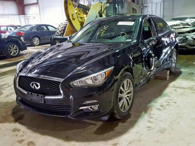 JN1BV7AR0FM422306 - 2015 INFINITI Q50 BASE BLACK photo 2