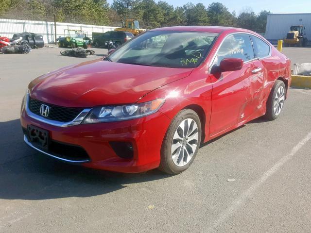 1HGCT1B31EA011352 - 2014 HONDA ACCORD LX- RED photo 2