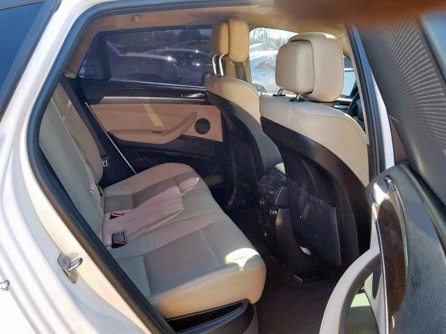 5UXFG2C57E0C44729 - 2014 BMW X6 XDRIVE3 WHITE photo 6