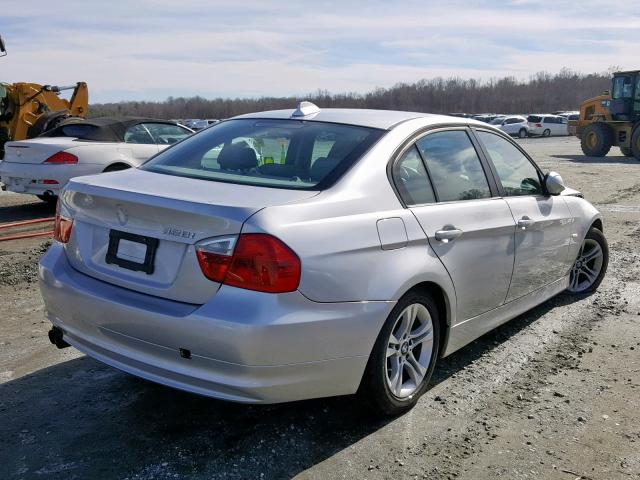 WBAVA33588P142236 - 2008 BMW 328 I SILVER photo 4