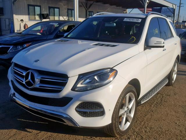 4JGDA5JB5GA644573 - 2016 MERCEDES-BENZ GLE 350 WHITE photo 2