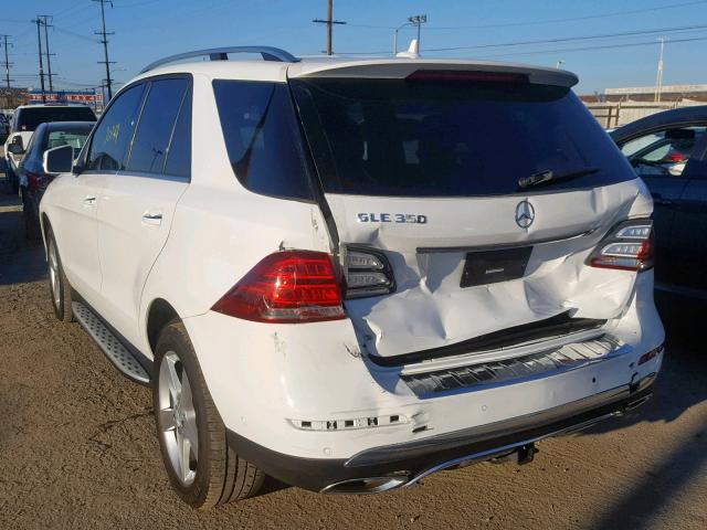 4JGDA5JB5GA644573 - 2016 MERCEDES-BENZ GLE 350 WHITE photo 3