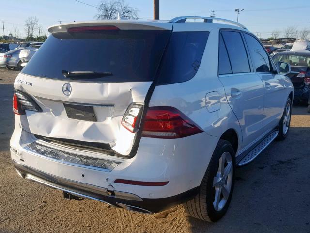 4JGDA5JB5GA644573 - 2016 MERCEDES-BENZ GLE 350 WHITE photo 4