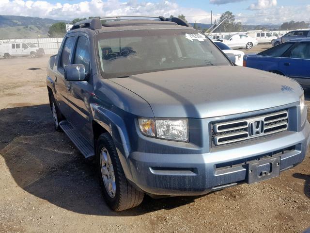 2HJYK16546H513497 - 2006 HONDA RIDGELINE BLUE photo 1