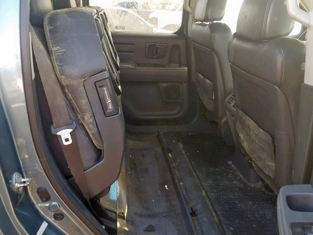 2HJYK16546H513497 - 2006 HONDA RIDGELINE BLUE photo 6