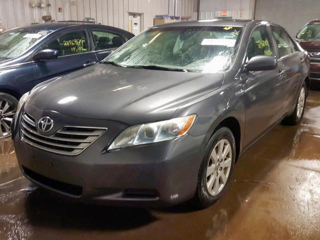 4T1BB46K89U083519 - 2009 TOYOTA CAMRY HYBR GRAY photo 2