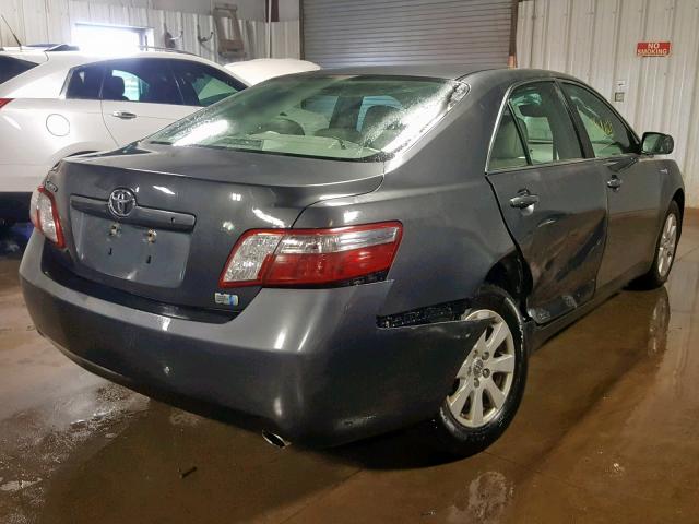 4T1BB46K89U083519 - 2009 TOYOTA CAMRY HYBR GRAY photo 4