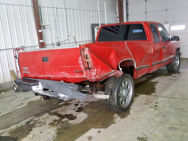 1GTGC29RXWE560154 - 1998 GMC SIERRA C25 RED photo 4