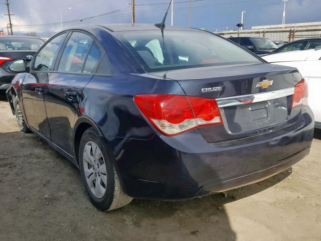 1G1PA5SGXE7146352 - 2014 CHEVROLET CRUZE LS BLUE photo 3