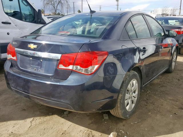 1G1PA5SGXE7146352 - 2014 CHEVROLET CRUZE LS BLUE photo 4